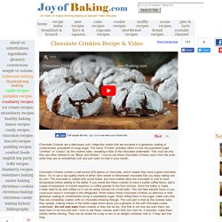Chocolate Crinkles Recipe