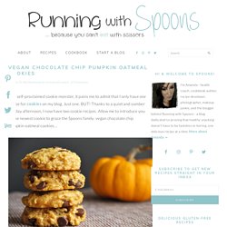 Vegan Chocolate Chip Pumpkin Oatmeal Cookies
