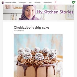 Chokladbolls drip cake