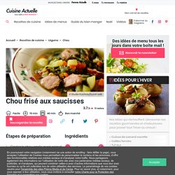 Chou frisé aux saucisses facile