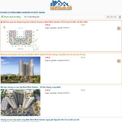 Bán Căn Hộ Chung Cư Bình Minh Garden - 93 Đức Giang - Bảng Hàng Đợt 1