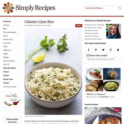 Cilantro Lime Rice Recipe