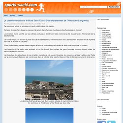 Le cimetière marin sur le Mont Saint-Clair à Sète département de l'Hérault en Languedoc