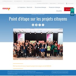 Point d'étape sur les projets citoyens