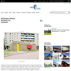 Maison du Bresil / Le Corbusier