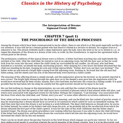 Freud (1900) Chapter 7, part a