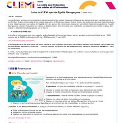 Lettre du CLEMI spéciale Egalité filles-garçons (7 Mars 2021)