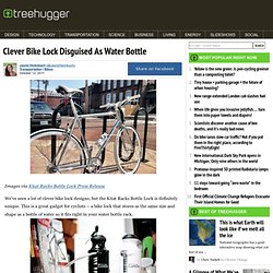 Clever Bike Lock Disguised As Water Bottle