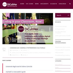 Code4SCUD: Coding e patrimonio culturale – DiCultHer