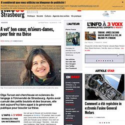 A vot' bon cœur, m'sieurs-dames, pour finir ma thèse