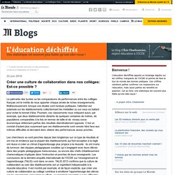 Créer une culture de collaboration dans nos collèges: Est-ce possible