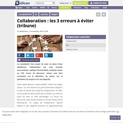 Collaboration : les 3 erreurs à éviter