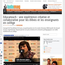 Educatouch : une expérience créative et collaborative pour les élèves et les enseignants en collège