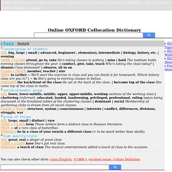 collocation examples, Usage and Definition