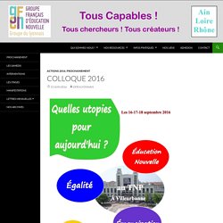 Colloque 2016