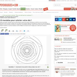 Gagnez en énergie et sérénité en coloriant vos mandalas