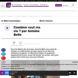 Combien vaut ma vie ? par Antoine Bello