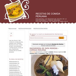 Recetas De Postres - RECETAS DE COMIDA PERUANA