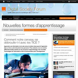 Comment notre cerveau se débrouille-t-il avec les TICE ?