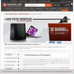 Guide d'achat 2012 : comment choisir son ordinateur