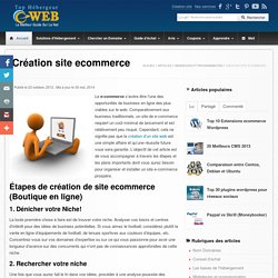 Comment créer un site e-commerce mettre une boutique en ligne