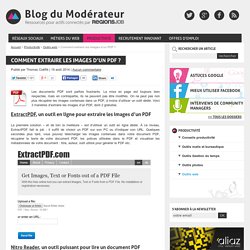 Comment extraire les images d'un PDF ?