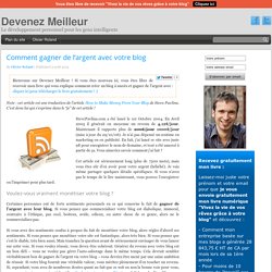 Comment gagner de l’argent avec votre blog
