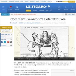 Comment La Joconde a été retrouvée
