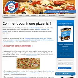 Comment ouvrir une pizzeria ?