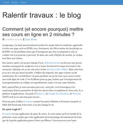 Comment (et encore pourquoi) mettre ses cours en ligne en 2 minutes ?