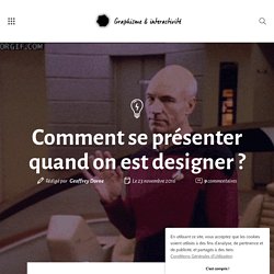 Comment se présenter quand on est designer