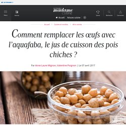 Comment remplacer les œufs avec l’aquafaba, le jus de cuisson...