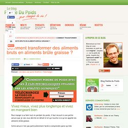 Brule-graisse / familles d'aliments