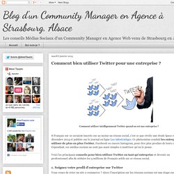 Comment bien utiliser Twitter pour une entreprise ?