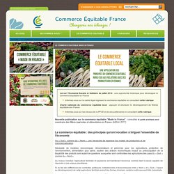 Le commerce équitable made in France - © Commerce Equitable France