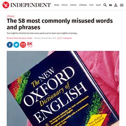 The 58 most commonly misused words and phrases