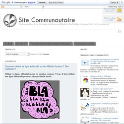 Comment définir sa ligne éditoriale sur les Médias Sociaux ? Des méthodes !