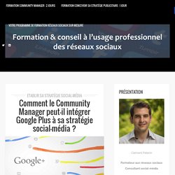 Google Plus dans sa stratégie social-média