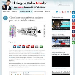 Cómo hacer un currículum moderno para una sociedad moderna