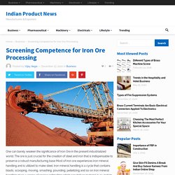 Actual use of iron mineral & how to handling it?
