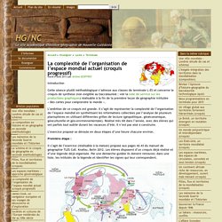 La complexité de l'organisation de l'espace mondial actuel (croquis progressif) - [HG/NC]