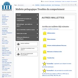 Troubles du comportement-Les futures mallettes — Wikiversité