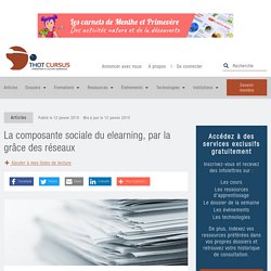 La composante sociale du elearning, par la grâce des réseaux