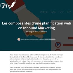 Les composantes d'une planification web en Inbound Marketing