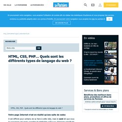 HTML, PHP, CSS... comprendre ces langages dédiés au web