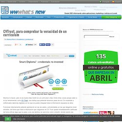 CVTrust, para comprobar la veracidad de un currículum