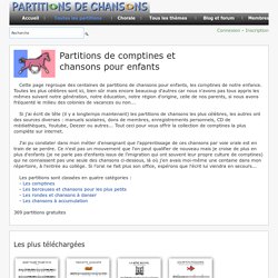 Comptines et chansons pour enfants
