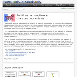 Comptines et chansons pour enfants
