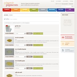 Comptoir des pigments