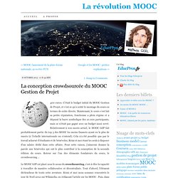 La conception du MOOC Gestion de Projet, façon Wikipedia